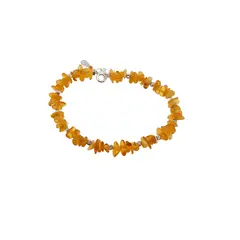 Bratara Chihlimbar pietre chips cu Argint 925, 6-10mm