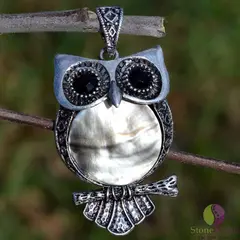 Pandantiv bufnita sidef 48x32x8mm