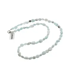 Colier cristale naturale Larimar neuniform, 6-11mm
