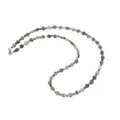 Colier cristale naturale Smarald banuti 5mm si sfere 3mm