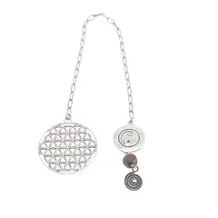 Semn de carte Floarea Vietii, Ying Yang, Cuart Titan Aura sfera 10mm