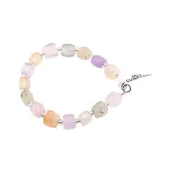 Bratara din cristale naturale Mix cuarturi cuburi fatetate 8-10mm