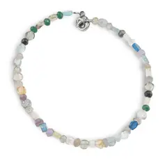 Bratara cristale naturale Mix banuti 5mm si discuri fatetate 4mm