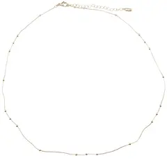 Lant din cupru placat cu aur galben 18k model cu bumbi, 2mm