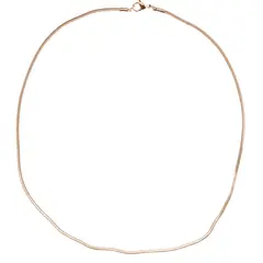 Lant din cupru placat cu aur roz 18k model Snake, 2mm