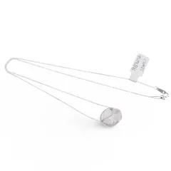 Lantisor de argint 925 reglabil cu pandantiv Cuart fumuriu
