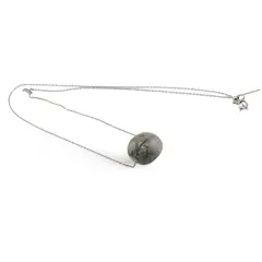 Lantisor de argint 925 reglabil cu pandantiv Prehnit