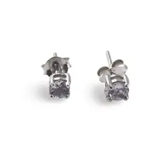 Cercei cu surub din argint 925 si cristal natural Topaz