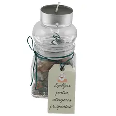Spelljar pentru atragerea prosperitatii cu ierburi si cristale naturale