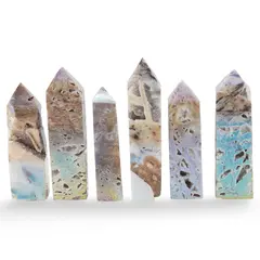 Turn / Obelisc din Agat Druzy Electroplacat