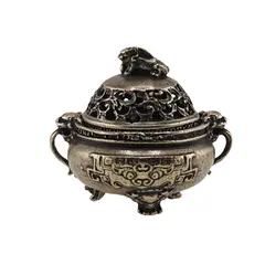 Vas pentru ardere tamaie si ierburi parfumate cadelnita cu dragon, alama - 50mm
