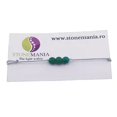 Bratara cu snur Crisocola sfere, 6mm