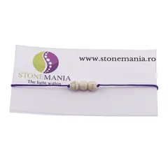 Bratara cu snur Magnezit sfere, 6mm