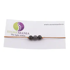 Bratara cu snur Que Sera sfere, 6mm