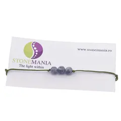 Bratara cu snur Sodalit sfere, 6mm