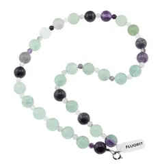 Colier Fluorit sfere, 4-10mm