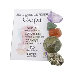 Set 5 cristale naturale pentru Copii