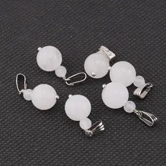 Pandantiv Cristal de stanca, sfere 10mm si 4mm