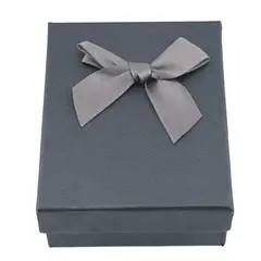 Cutie pentru cadou dreptunghiulara gri, 9x7cm