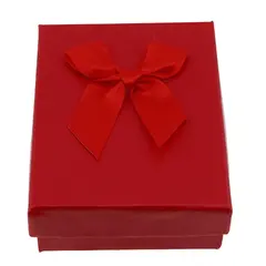 Cutie pentru cadou dreptunghiulara rosie, 9x7cm