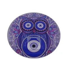 Magnet rotund cu Bufnita - 5cm