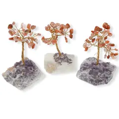 Copac decorativ Carneol pe baza de Fluorit, 9-10cm
