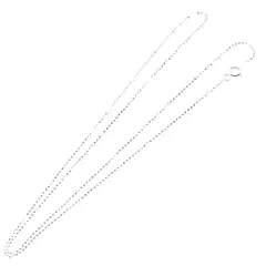 Lant argint 925 rodiat, model bumbi mici - 39,5cm
