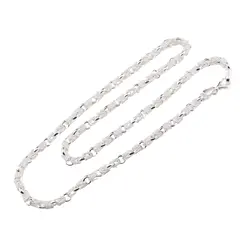 Lant argint 925 rodiat, model Funie - 50,5cm