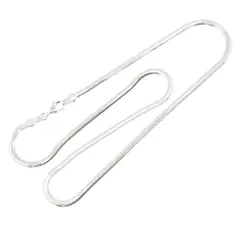 Lant argint 925 rodiat, model Snake lat - 45cm