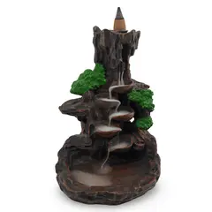 Suport ardere conuri parfumate cascada - backflow, cascada tropicala cu un con