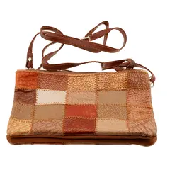 Geanta piele artificiala carouri - 19cm x 11cm