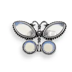 Brosa fluture cu Opalit, 44mm
