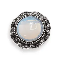 Brosa rotunda cu Opalit, 45mm