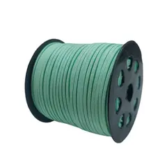 Snur piele ecologica turcoaz, 3mm, 90 de metri/rola