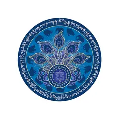 Abtibild sticker Feng Shui cu Elefant si Rinocer albastri pentru protectia banilor 2025, mare