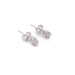 Cercei cu surub si montura picatura din argint 925, Perle de cultura 6mm x 4mm