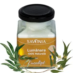 Eucalipt - Lumanare 100% Naturala 200g, Savonia