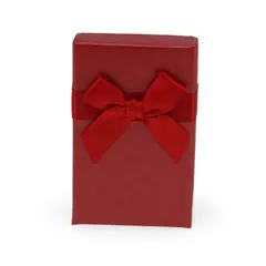 Cutie pentru cadou dreptunghiulara rosie, 8x5cm