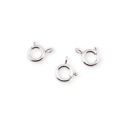 Accesoriu din Argint 925, inchizatoare rotunda, set 3 buc - 8x1,6mm