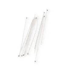 Accesoriu din Argint 925, tija cu bumb in capat, set 10 buc - 38x0,5mm