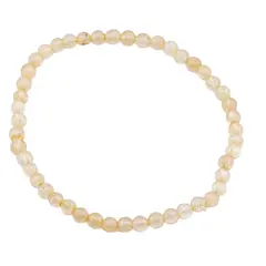 Bratara pe elastic Citrin sfere, 4mm