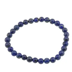 Bratara pe elastic Lapis Lazuli sfere, 6mm