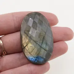 Cabochon Labradorit fatetat 48x29x9mm F71