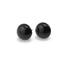 Cercei cu surub Onix semisfere, 12mm