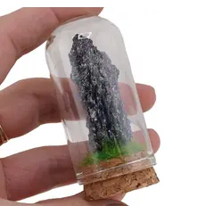 Cupola cu Agat druzy electroplacat, 65mm