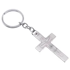 Breloc cu cruce si Iisus crucificat