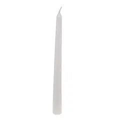 Lumanare conica din parafina, alba - 24cm