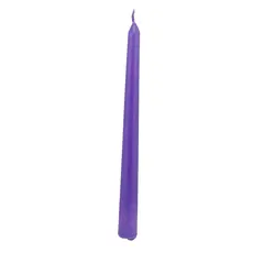 Lumanare conica din parafina, mov - 24cm