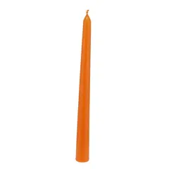 Lumanare conica din parafina, portocalie - 24cm