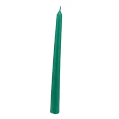 Lumanare conica din parafina, verde - 24cm